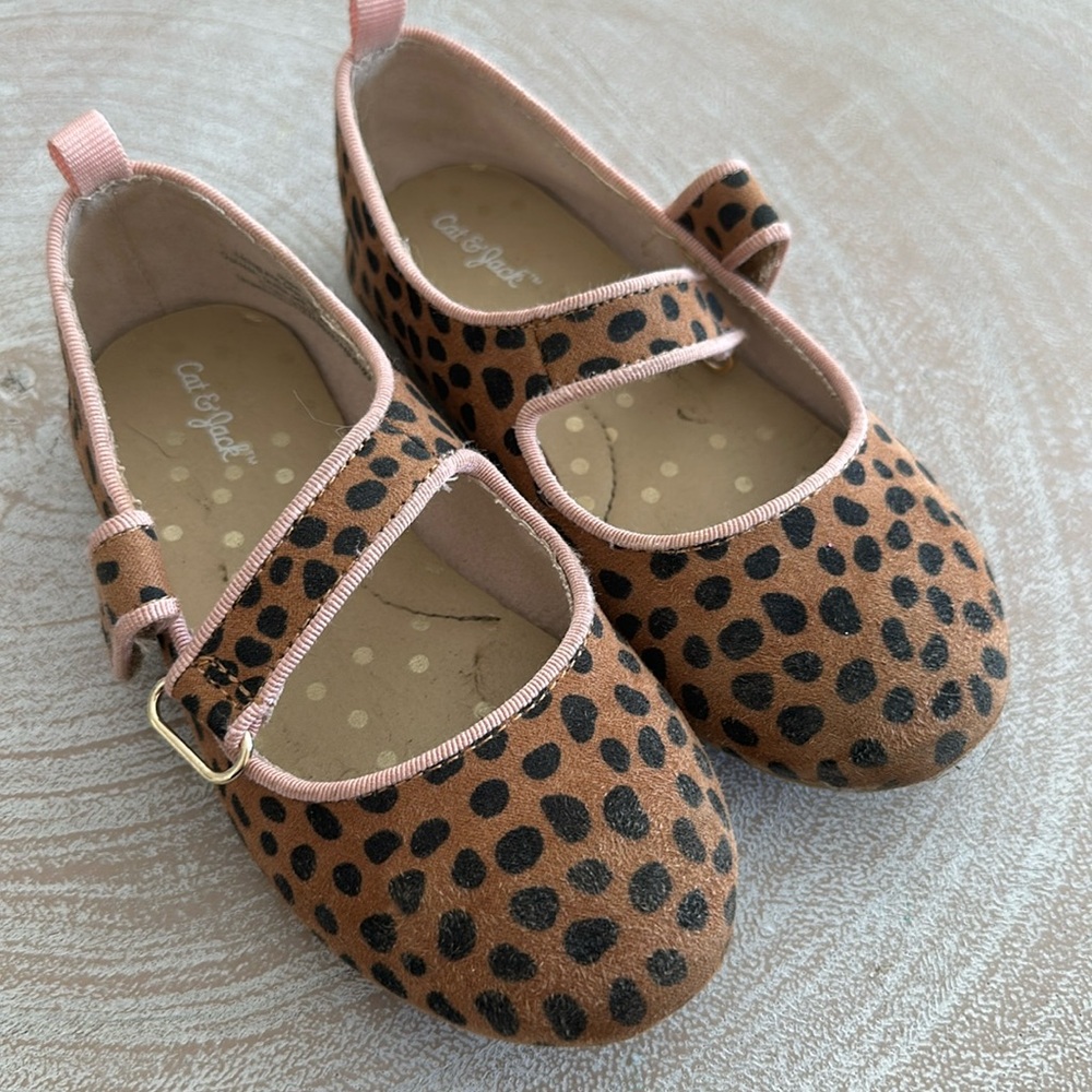 Leopard print Mary Jane’s. Toddler size 9